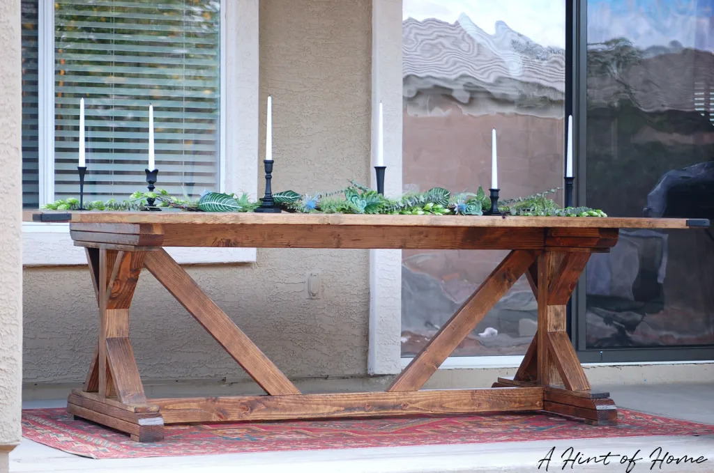 15 Brilliant DIY Outdoor Dining Table Designs That Will Save You Money