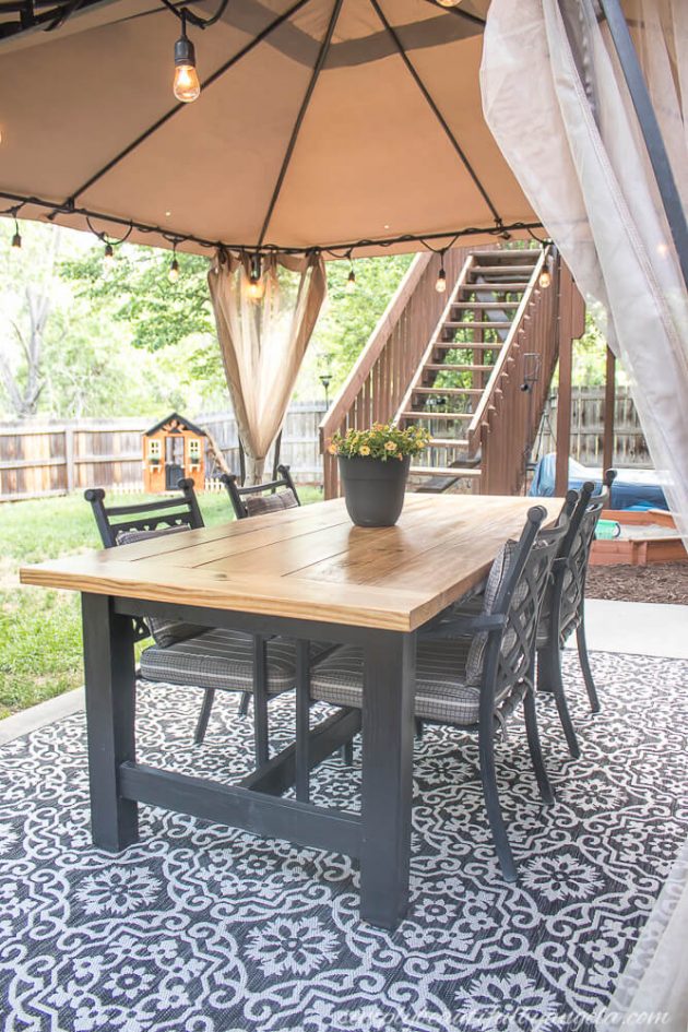 15 Brilliant DIY Outdoor Dining Table Designs That Will Save You Money