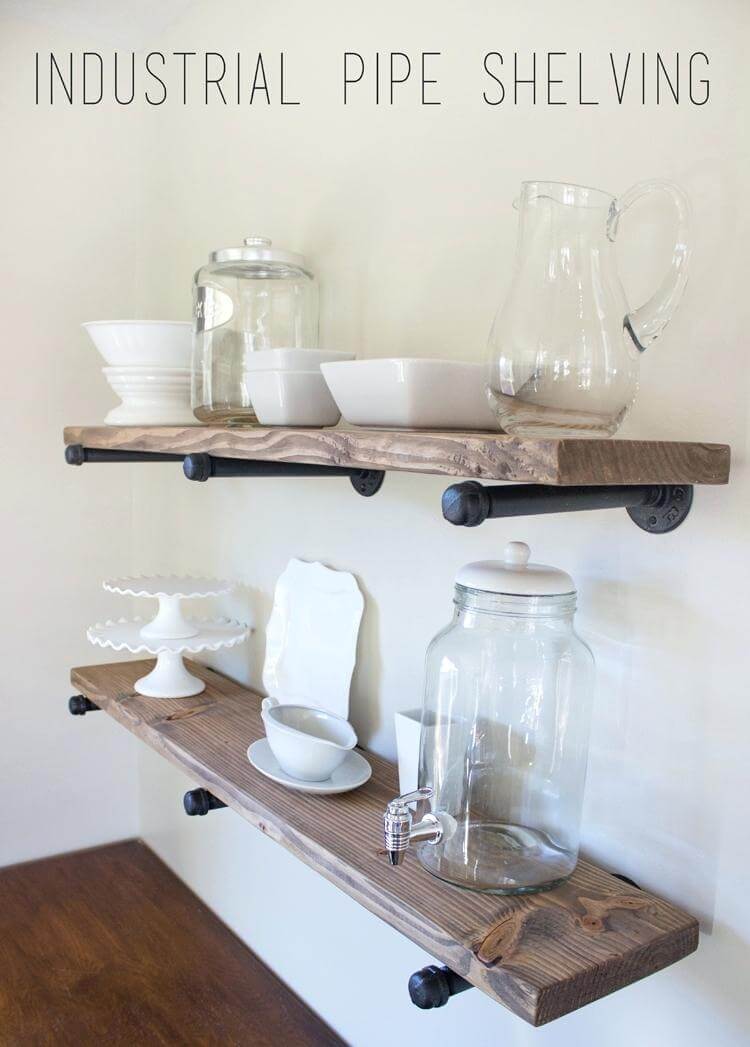 15 DIY Pipe Shelving Projects For That Industrial Look