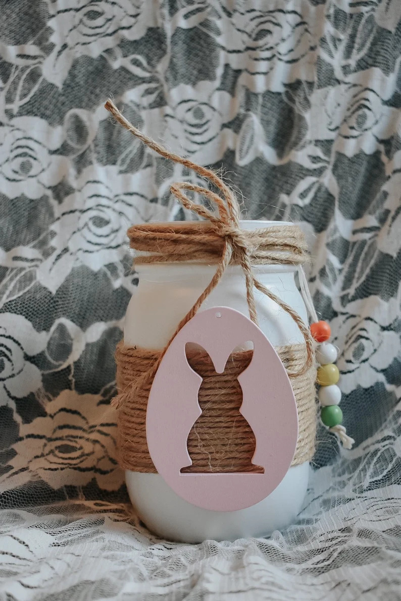 15 Sweet Easter Mason Jar Decorations That Will Delight You