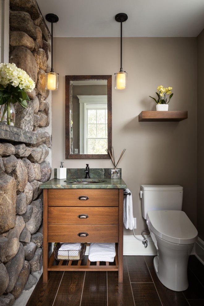 18 Beautiful Rustic Powder Room Interior Designs