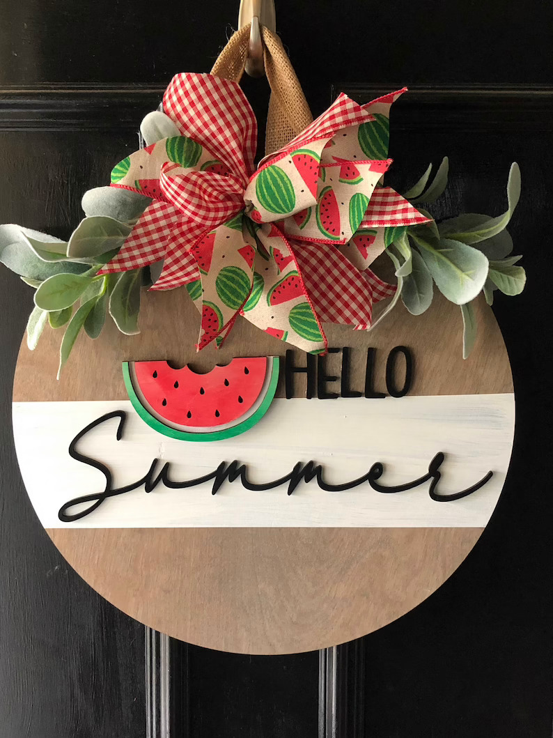 18 Wonderful Summer Wreath Designs To Refresh The Entrance