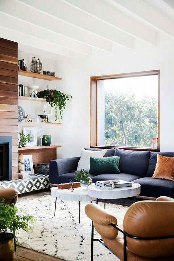 Inspirational & Unique Navy Blue Sofas For The Living Room