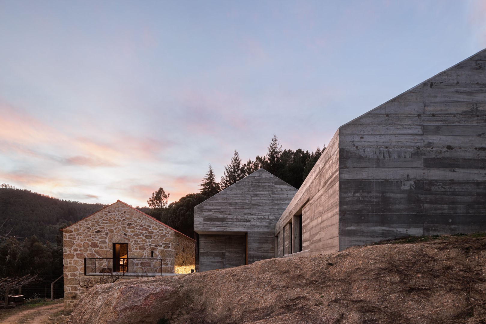Casa NaMora: A love story between granite and concrete in a Portuguese farm house Casa NaMora: A love story between granite and concrete in a Portuguese farm house