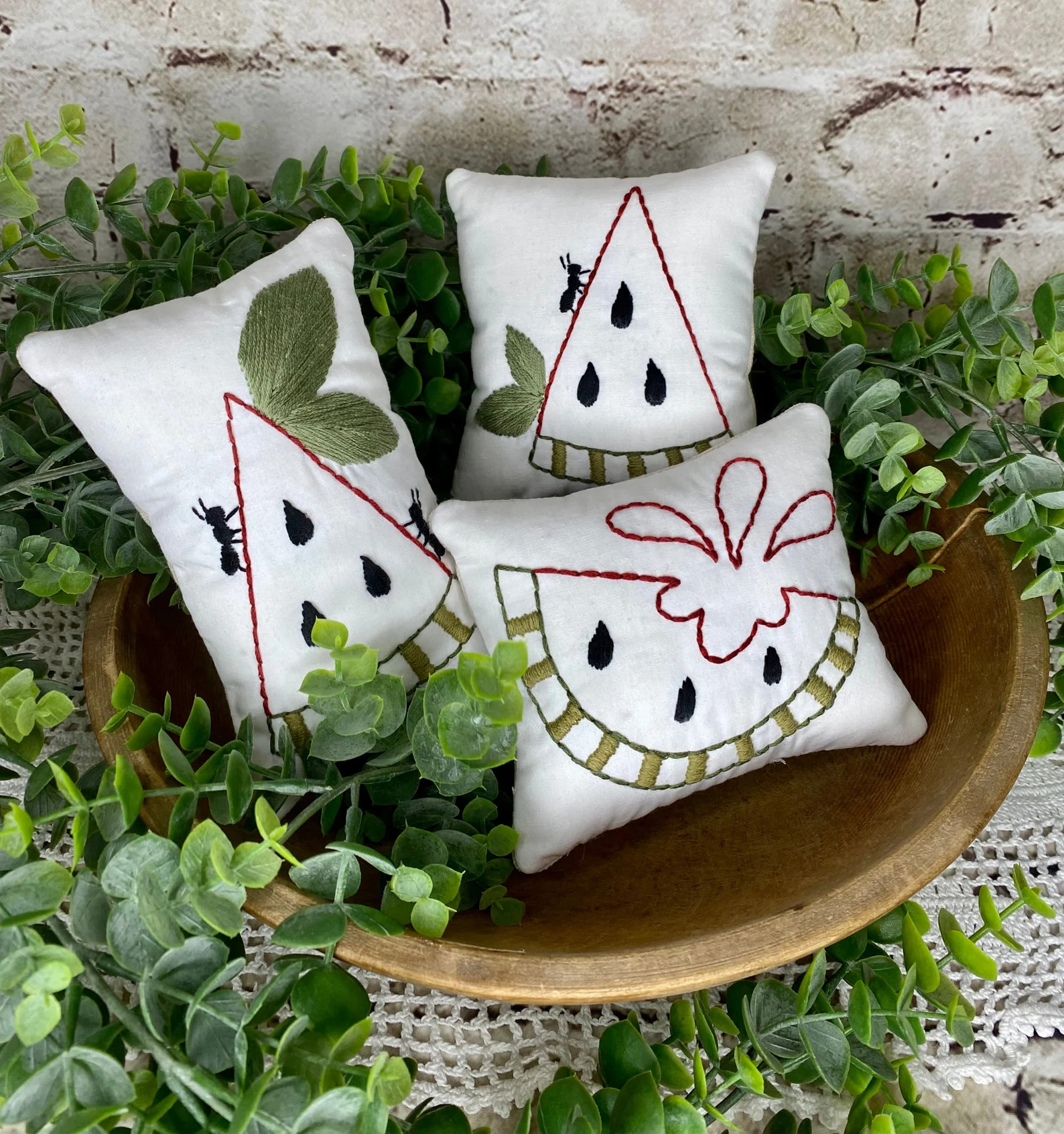 13. Watermelon Mini Pillows 13. Watermelon Mini Pillows