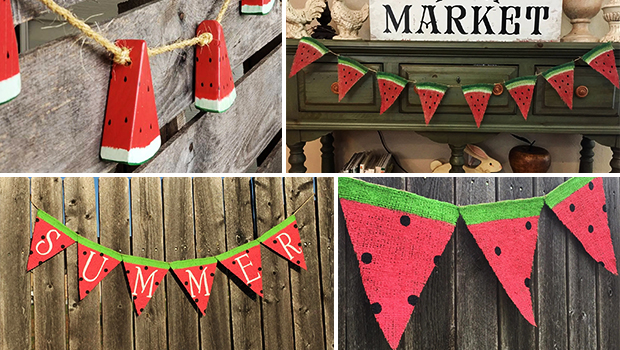 15 Sparkling Watermelon Garland Ideas You Must Put Up This Summer