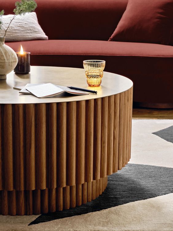 A Wooden Coffee Table For A Warm And Authentic Stay