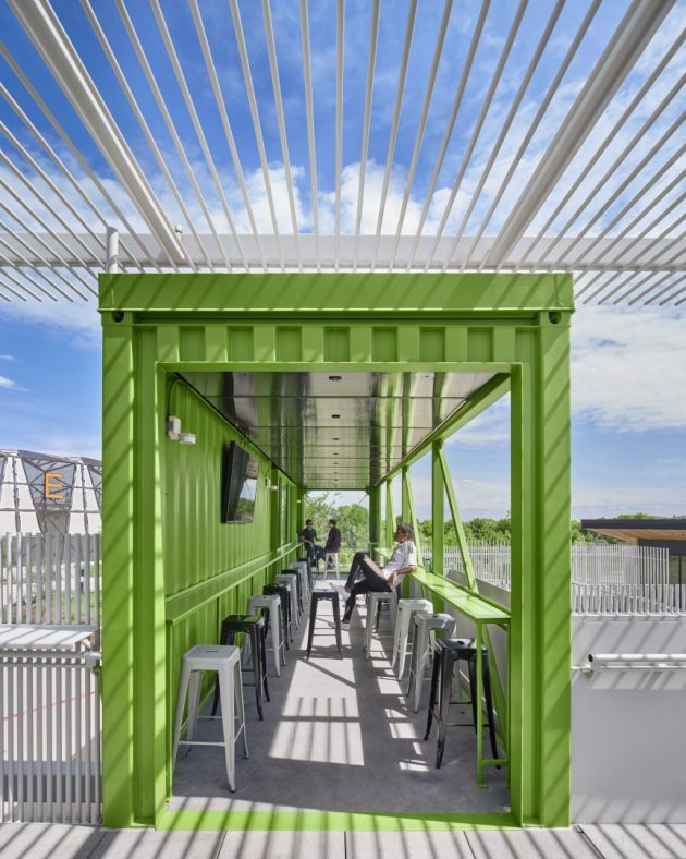 The Pitch by Mark Odom Studio - Entertainment Complex Designed out of Shipping Containers