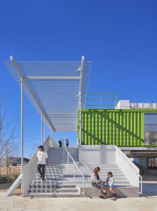 The Pitch by Mark Odom Studio - Entertainment Complex Designed out of Shipping Containers