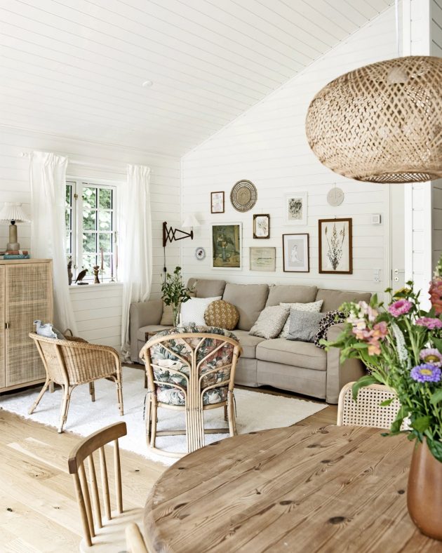 Newly built Danish summer house but with an old soul