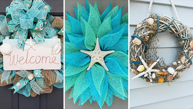 17 Fresh Coastal Wreath Designs For Your Beach Home
