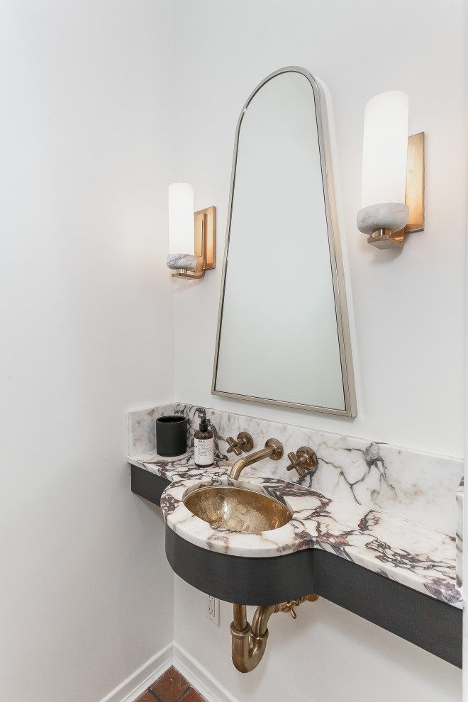 18 Stunning Mediterranean Powder Room Designs For Your Guest Bathroom