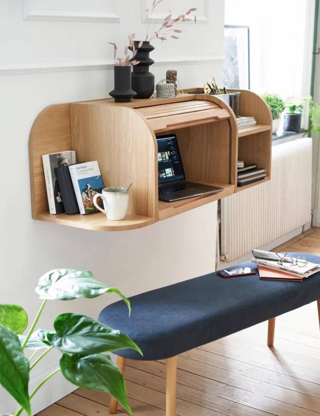 10 ideas for furnishing an office area in the living room