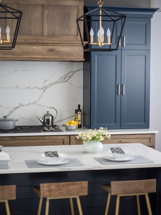 Inspirations for Blue Kitchen Cabinets