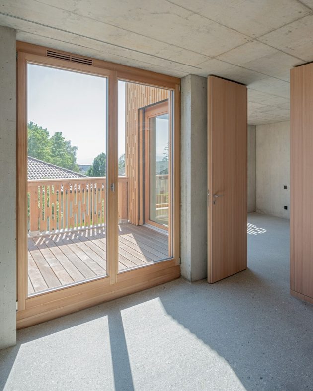 3 Attached Houses by PONT12 architectes in Lausanne, Switzerland