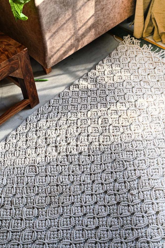 String carpet: photos and show to use it for decorating