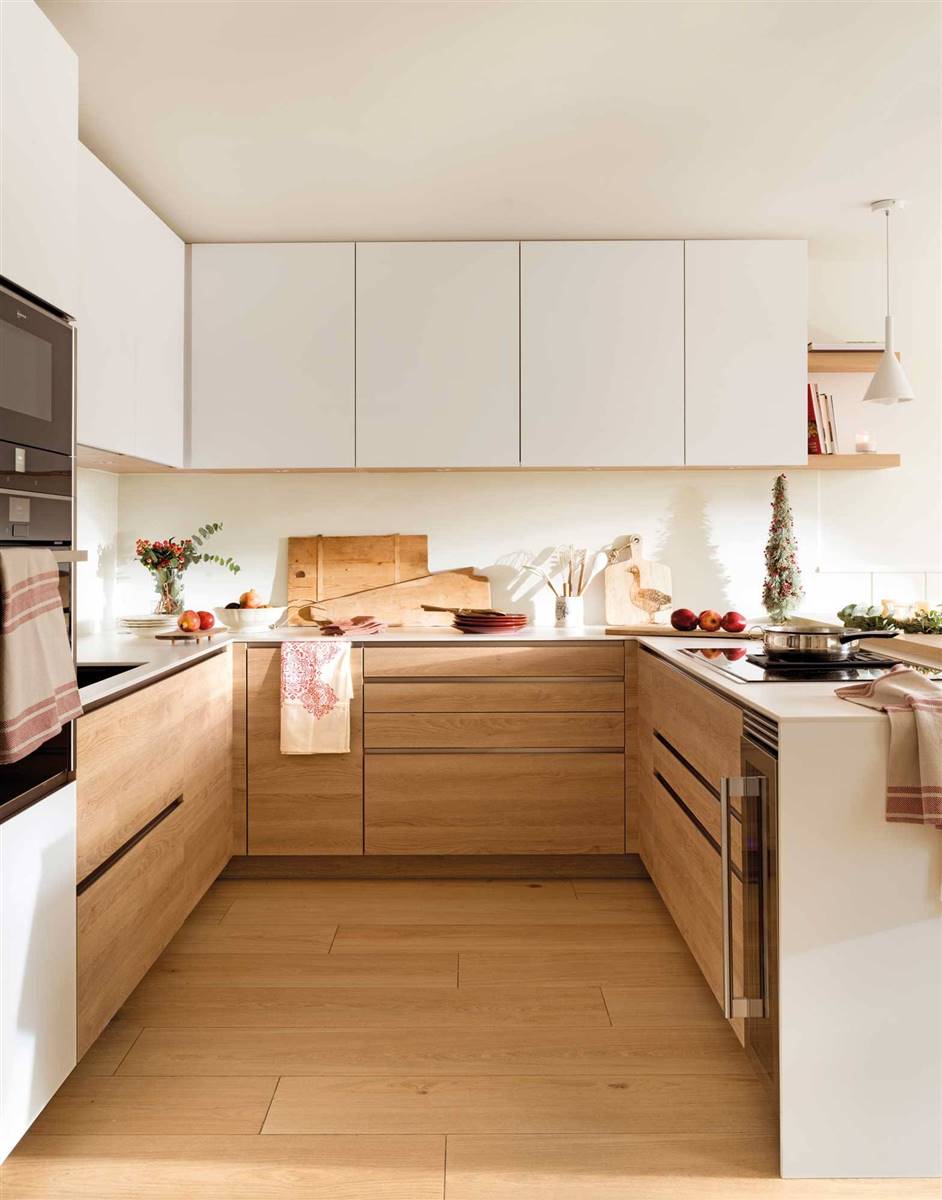 Small square kitchens: beautiful examples, well used and to inspire Small square kitchens: beautiful examples, well used and to inspire