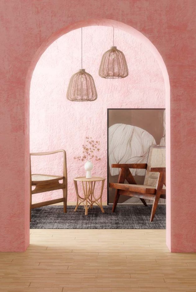 Project Ideas That Will Make Pink Burnt Cement the Star of The Room