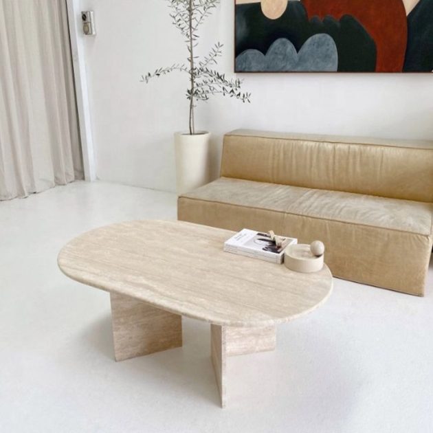 Travertine coffee tables to adopt the unmissable trend of the year