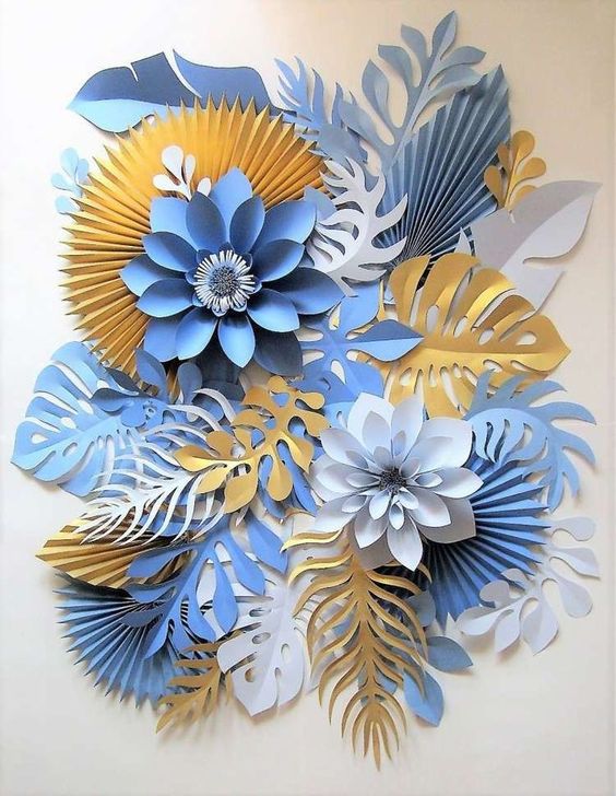 Discover the paper flowers decoration and use it your home