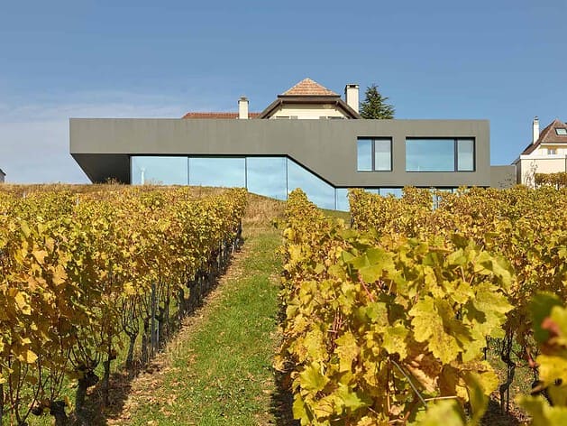 Muller Villa by Andrea Pelati Architecte in Cortaillod, Switzerland