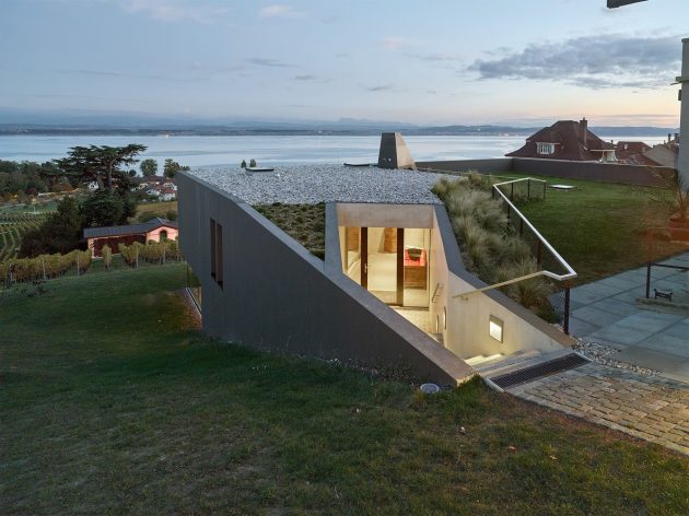 Muller Villa by Andrea Pelati Architecte in Cortaillod, Switzerland