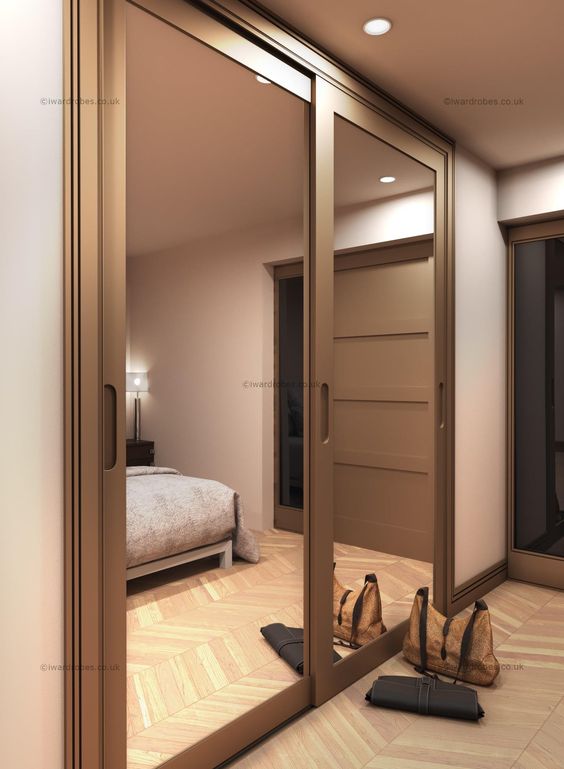 Wonderful Ideas for a Double Wardrobe with Mirror