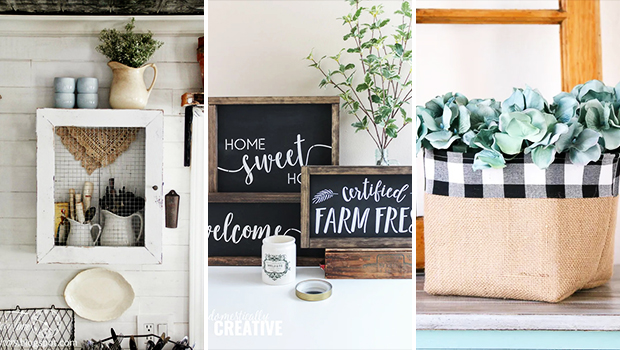 16 Lovely DIY Farmhouse Décor Projects For Your Home
