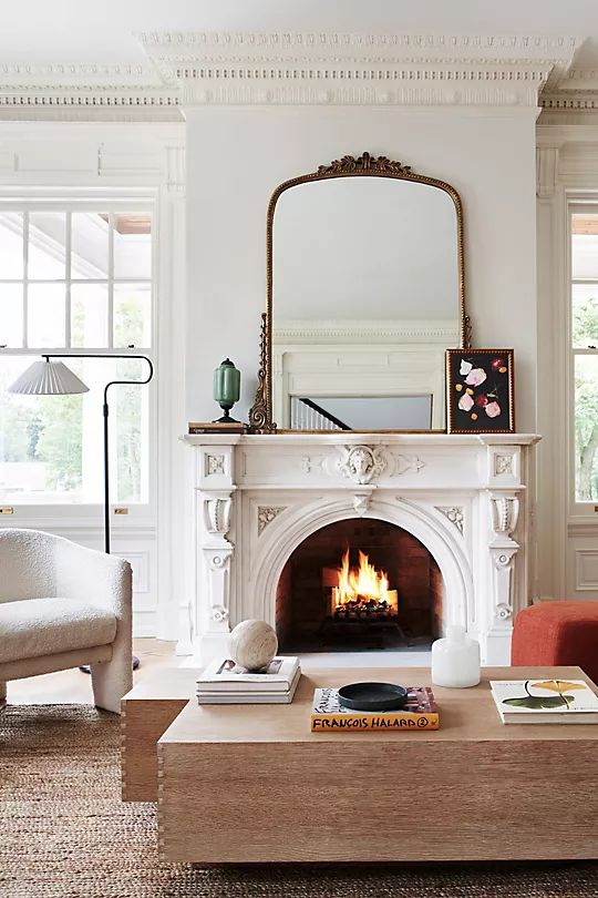 How do you modernize an old fireplace?