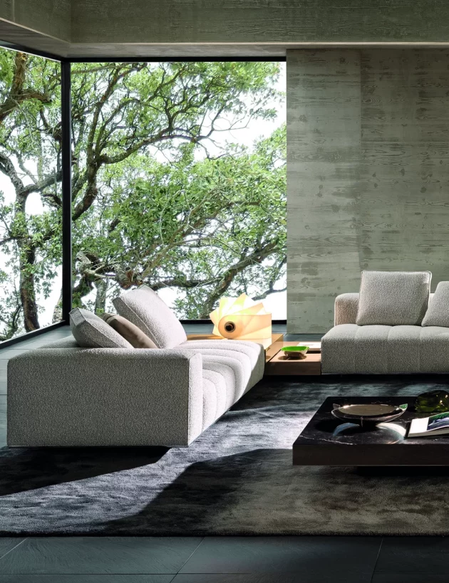 Curly wool sofas to cocoon all winter long