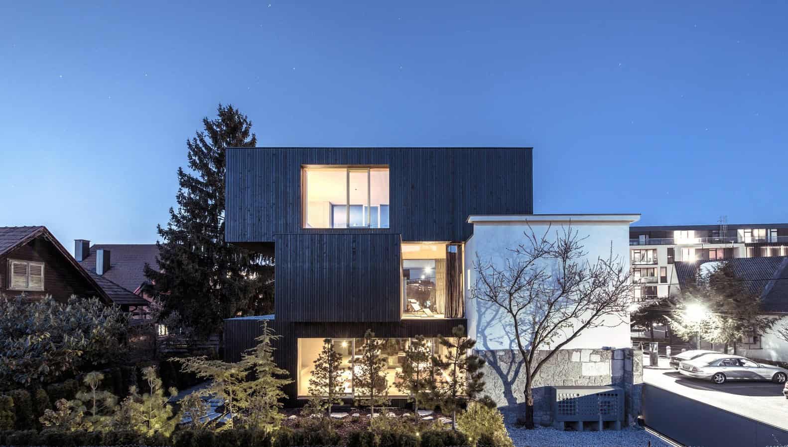 3SHOEBOX House by OFIS Architects in Ljubljana, Slovenia