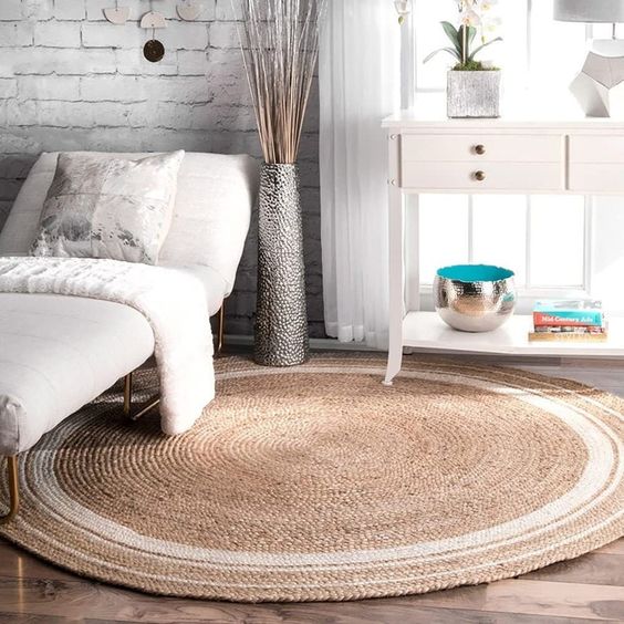 Elegant Models of Round Crochet Rug for Living Room