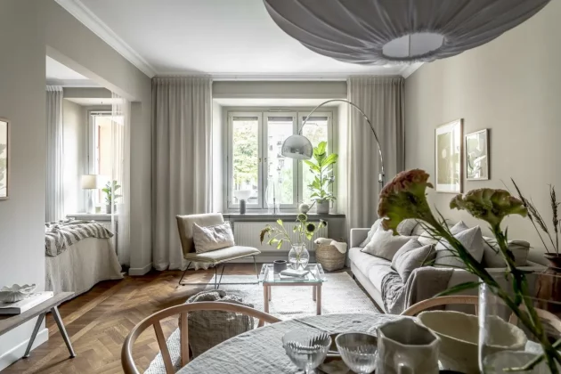 Style, simplicity and warmth in 41 m²