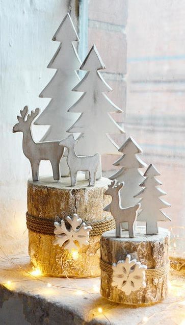 Wooden decorations for an authentic and natural Christmas