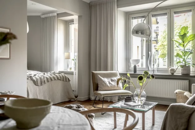 Style, simplicity and warmth in 41 m²