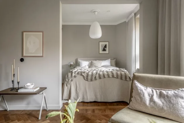 Style, simplicity and warmth in 41 m²