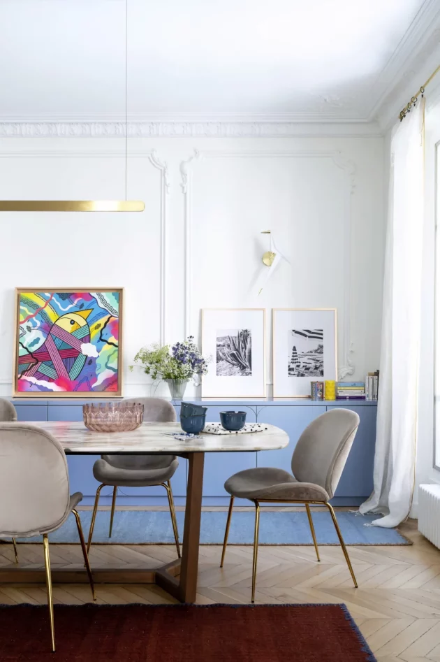 Parisian Apartment That Cultivates A Sense of Colour