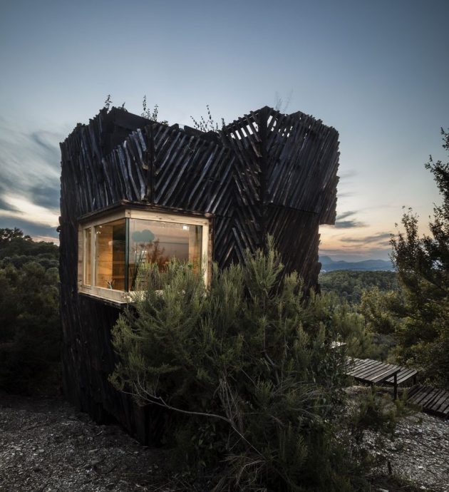 The Voxel Quarantine Cabin by Valldaura Labs in Barcelona, Spain