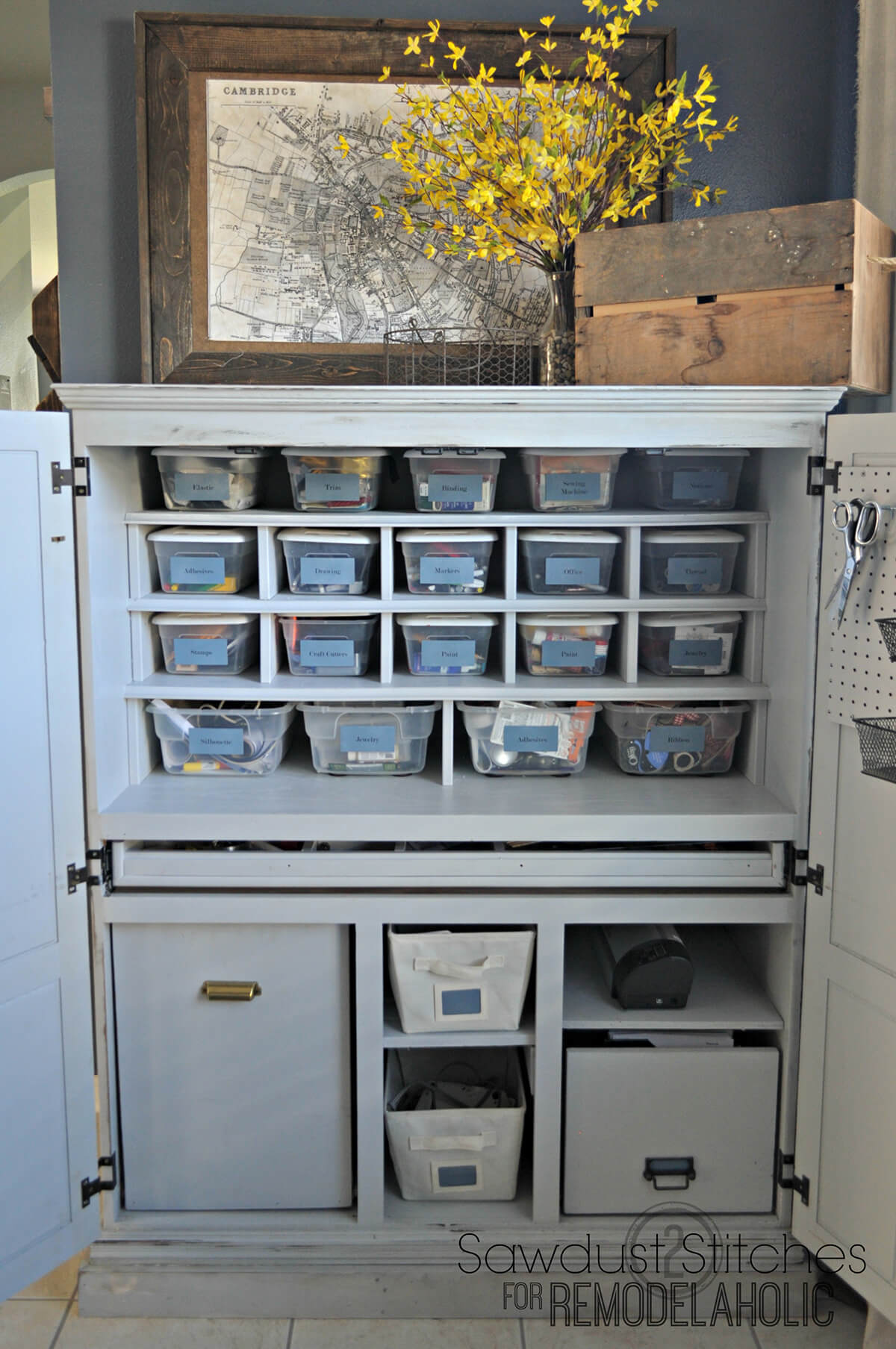 15 Practically Adorable DIY Craft Supplies Storage Ideas 15 Practically Adorable DIY Craft Supplies Storage Ideas