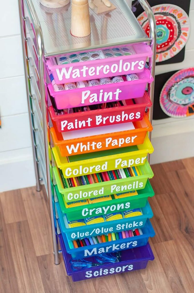 15 Practically Adorable DIY Craft Supplies Storage Ideas
