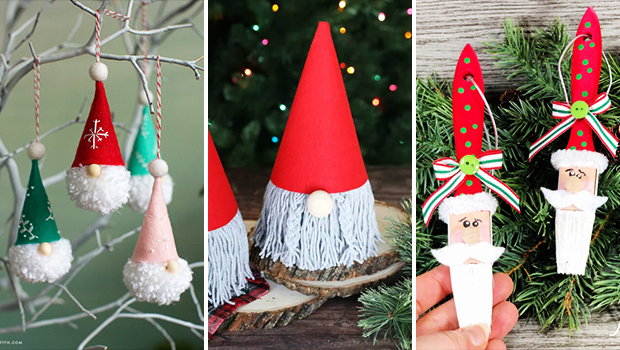 15 Super Fun DIY Santa Ornament Projects You Can Craft With Your Kids