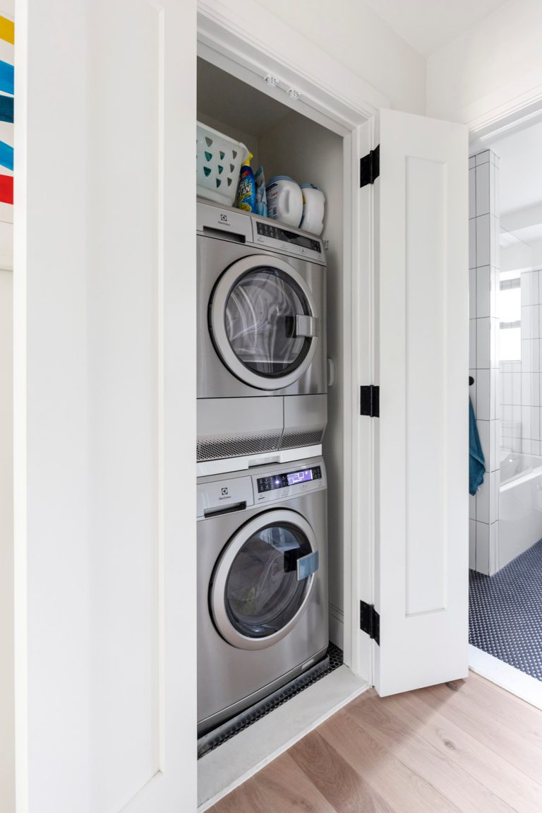 View of 16 Practically Elegant Scandinavian Laundry Room Interior Designs
