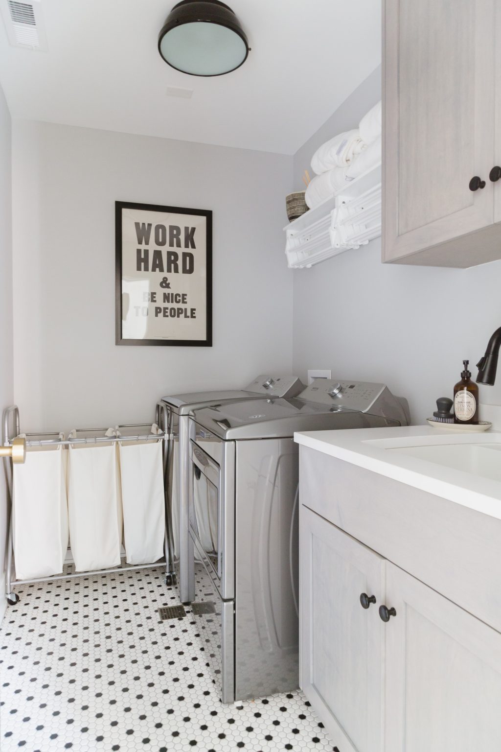 Beautiful view of Compact Laundry Room Design With Scandinavian Aesthetic