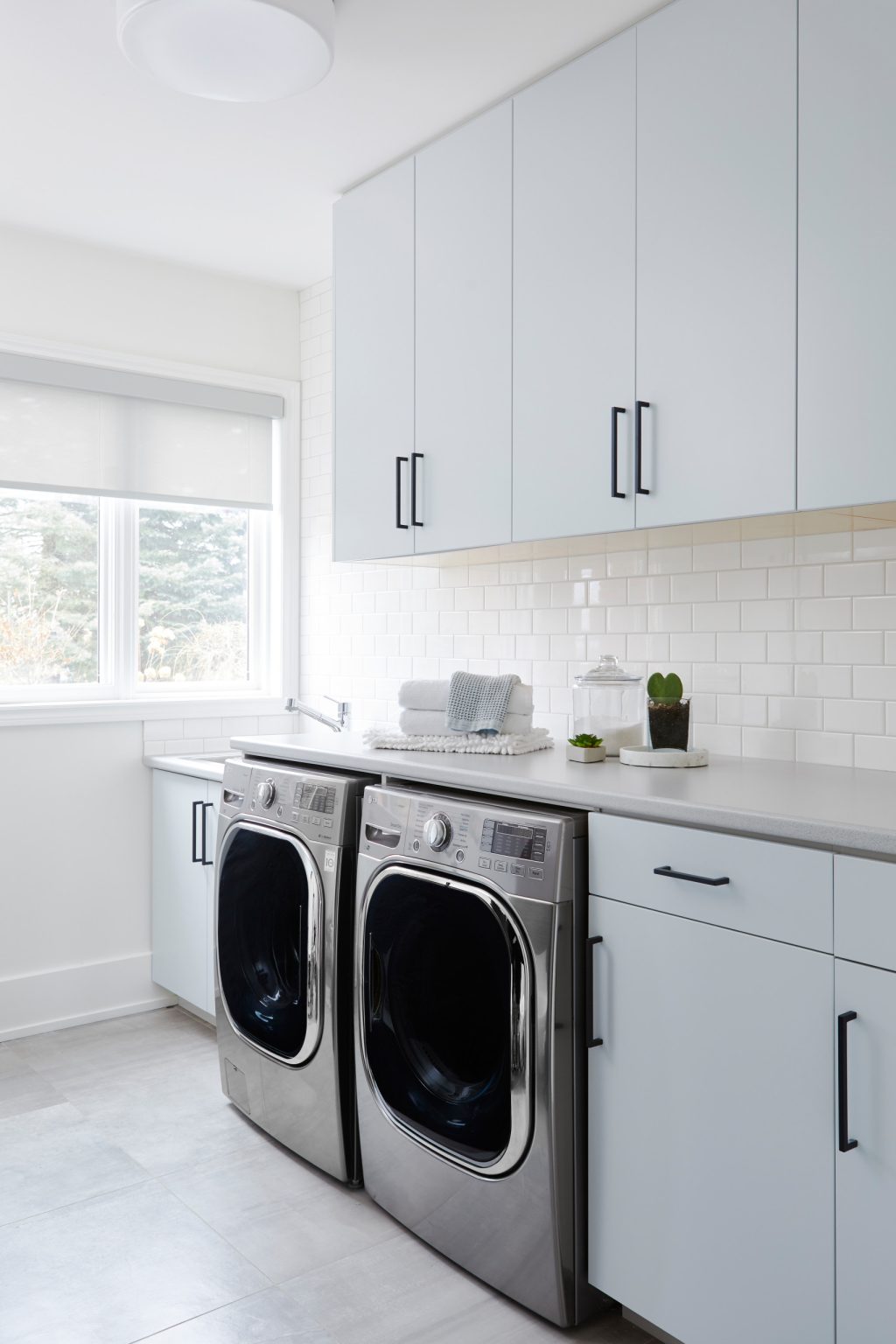 Image showcasing 16 Practically Elegant Scandinavian Laundry Room Interior Designs