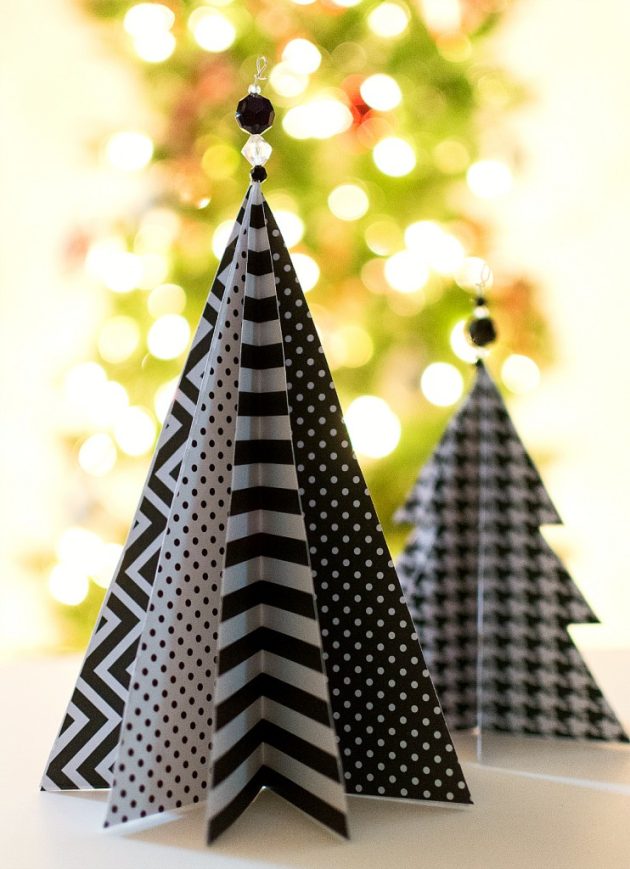 16 Super Easy DIY Paper Christmas Decorations You'll Need 15 Minutes To ...