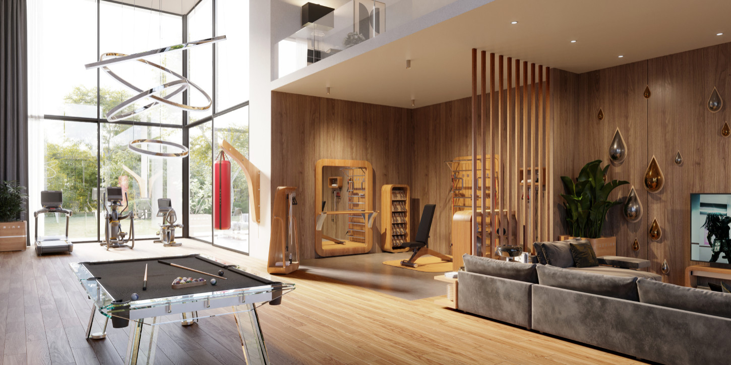 18 Compact & Efficient Scandinavian Home Gym Interior Designs