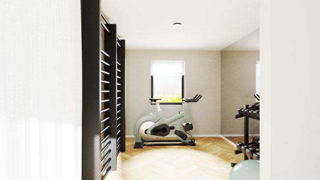 18 Compact & Efficient Scandinavian Home Gym Interior Designs