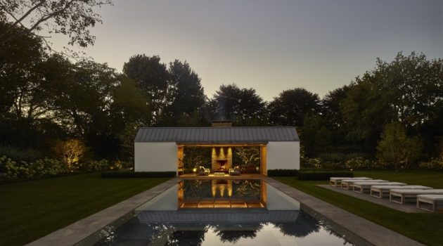 Further Lane Pool House by Robert Young Architects in East Hampton, New York
