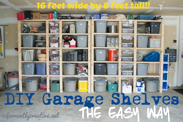 10 Super Simple DIY Garage Shelves You Can Build In a Couple of Hours