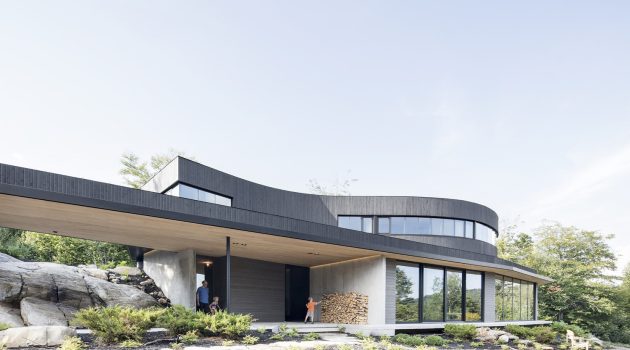La Héronnière by Alain Carle Architecte in Wentworth, Canada